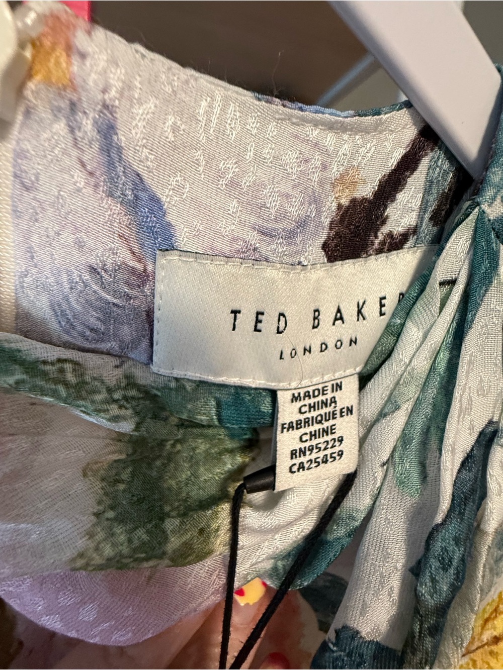 Ted Baker Floral Wide Leg Jumpsuit 🌸 | Size 3 (US M/L) | NWT | $400 Retail - Picture 7 of 9